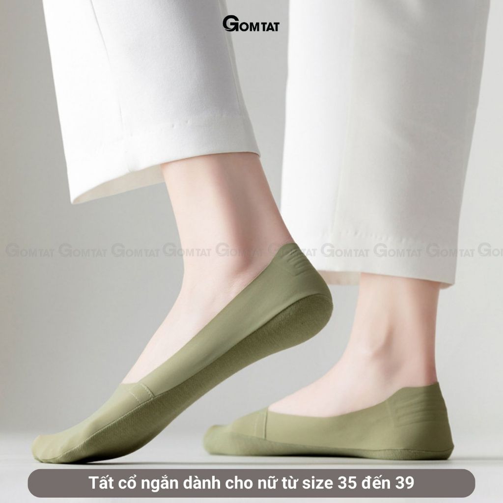 Combo 5 đôi tất đi giày búp bê nữ cao cấp GOMTAT, chất liệu cotton êm chân kháng khuẩn khử mùi  -PO-LOSOCK-LUA-3015-CB5