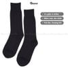 Hộp 4 đôi tất đen nam cao cổ GOMTAT mẫu gân chìm, vớ nam công sở cổ cao chất liệu cotton cao cấp - GOM-MIX09-DEN-CB4