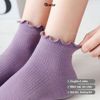 Combo 10 đôi tất cổ ngắn nữ GOMTAT cổ bèo, chất liệu cotton hút ẩm thoáng khí khử mùi -NGANCOBEO-FIVE-2004-CB10