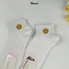 Tất cổ thấp nữ GOMTAT họa tiết trái tim, chất liệu cotton mềm mịn hút ẩm thoáng khí khử mùi êm chân  -TRAITIM-XH-1DOI