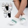 Combo 5 đôi vớ cổ ngắn nam nữ GOMTAT mẫu 2 sọc, chất liệu cotton hút ẩm thoáng khí khử mùi êm chân  -GOM503-2SOC-CB5