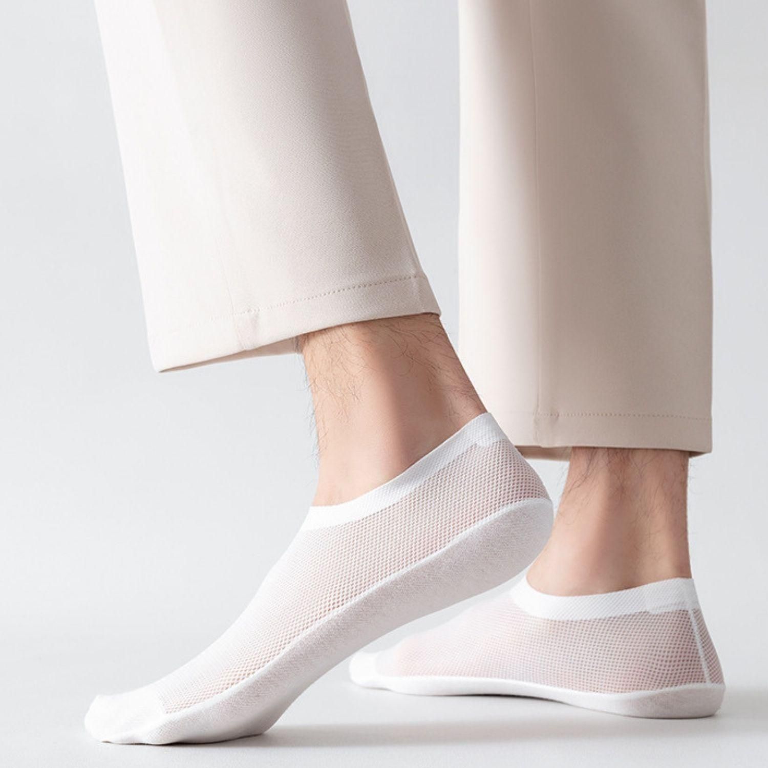 Tất tàng hình nam GOMTAT chất liệu cotton cao cấp, vớ lười nam mềm mịn, thoáng mát, êm chân, vớ tàng hình nam, tất lười nam Menswear, Xanh - HAILUOI-PO-3019-1DOI