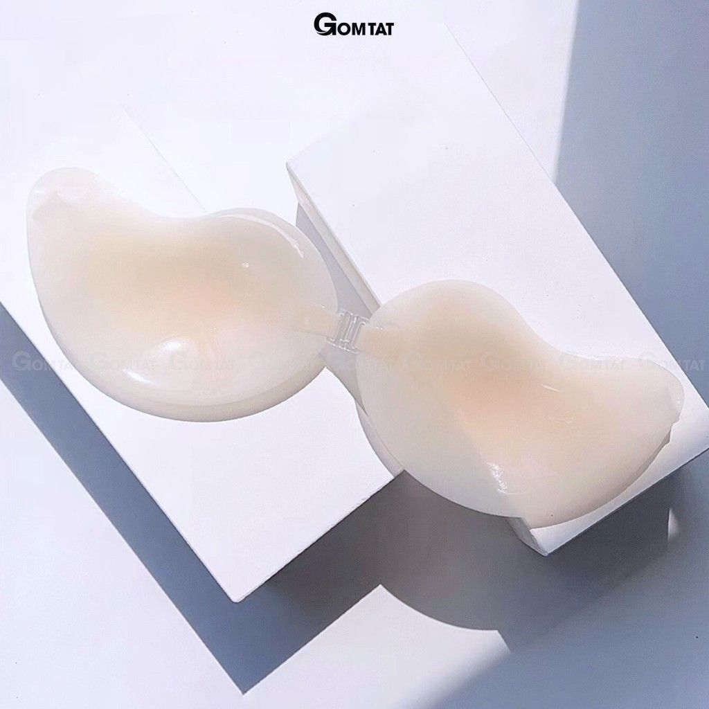 Áo bra dán nâng ngực tạo khe thiết kế trái xoài, miếng dán nâng ngực siêu bám dính, chống thấm nước GOMTAT - SA-0022