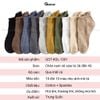 Set 10 đôi tất nam cổ ngắn GOMTAT nhiều màu, chất liệu cotton mềm mại thoáng mát, thấm hút mồ hôi - GOT-KOL-1301-CB10