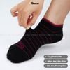 Tất nữ cổ thấp GOMTAT họa tiết kẻ sọc, chất liệu cotton hút ẩm thoáng khí khử mùi hôi  -NUNGAN-VSTAR-501-1DOI