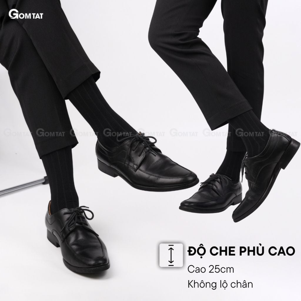 Hộp 5 đôi tất nam đi giày tây GOMTAT, chất liệu sợi Modal gỗ sồi cao cấp kháng khuẩn khử mùi - MODAL-STA-5012-CB5