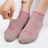 Tất nữ cổ thấp GOMTAT họa tiết kẻ sọc, chất liệu cotton hút ẩm thoáng khí khử mùi hôi  -NUNGAN-VSTAR-501-1DOI