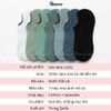 Tất lười nam GOMTAT chất liệu cotton cao cấp, Vớ đi giày lười thiết kế lưới thoáng khí, có đệm cao su chống tụt gót Menswear - HAI-MIA-1401-1DOI