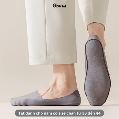  Combo 10 đôi tất vớ tàng hình nam GOMTAT có đệm silicone chống tuột gót - UYE-7010-CB10 