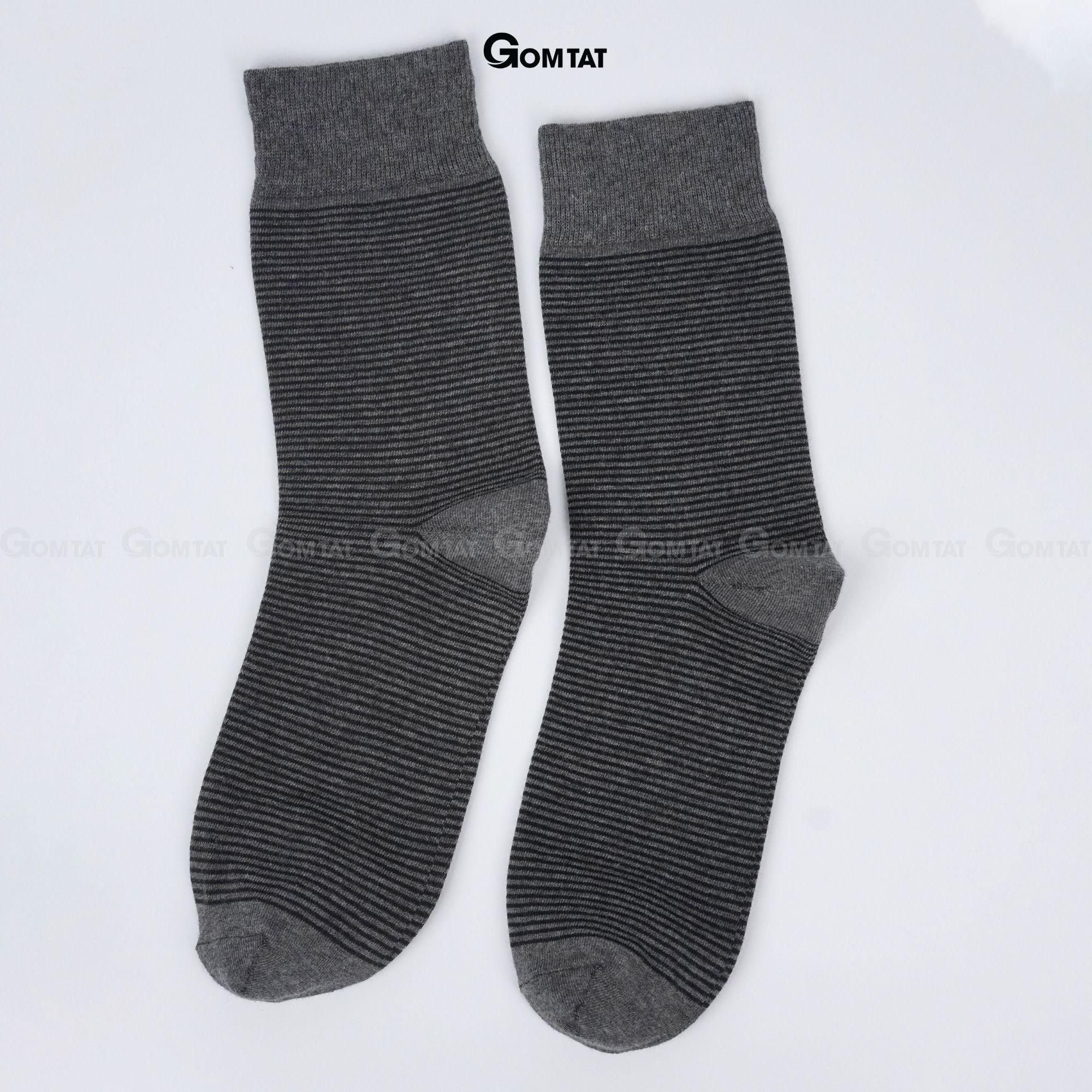 Tất nam Cổ Cao GOMTAT mẫu TAY09, vớ đi giày tây cao cấp chất liệu cotton hút ẩm thoáng khí, tất đi giày tây, vớ nam cổ cao Menswear - GOM-TAY09-1DOI