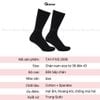 Tất vớ nam cổ cao GOMTAT đi giày tây, chất liệu cotton khử mùi thoáng khí họa tiết gân chìm màu đen Menswear - TAY-FIVE-2008-1DOI