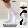 Combo 10 đôi tất cổ cao, cổ trung nam nữ GOMTAT, chất liệu cotton đệm xù êm chân - TATXU-TRON-CB10