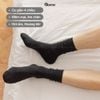 Hộp 5 đôi tất nam cổ cao màu đen GOMTAT, vớ đen cao cổ basic cotton thoáng khí - TAY-FIVE-2008-CB5