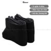 Tất vớ nam cổ cao GOMTAT đi giày tây, chất liệu cotton khử mùi thoáng khí họa tiết gân chìm màu đen Menswear - TAY-FIVE-2008-1DOI