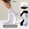 Hộp 5 đôi tất xù GOMTAT cổ cao trơn nam nữ có đệm xù dày chất liệu cotton êm chân - TATXU-TRON-CB5