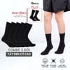 Hộp 5 đôi tất nam cổ cao màu đen GOMTAT, vớ đen cao cổ basic cotton thoáng khí - TAY-FIVE-2008-CB5