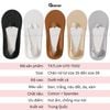 Tất lười lụa nữ GOMTAT mỏng mát, vớ nữ đi giày búp bê chất liệu cotton mềm mại thấm hút thoáng khí, tất nữ đi giày búp bê Cherry, vớ lười lụa nữ - TATLUA-UYE-7002-1DOI