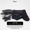 Hộp 10 đôi tất cổ cao công sở nam GOMTAT màu xám và xanh, chất liệu cotton, khử mùi thoáng khí - GOM-MIX18-CB10