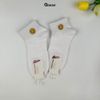 Tất cổ thấp nữ GOMTAT họa tiết trái tim, chất liệu cotton mềm mịn hút ẩm thoáng khí khử mùi êm chân  -TRAITIM-XH-1DOI