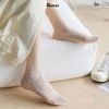 Combo 5 đôi tất nữ cổ ngắn GOMTAT họa tiết ren, vớ ren nữ đế cotton mềm mịn, thoáng khí khử mùi tốt - D16-A070-CB5