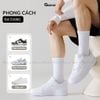 Combo 10 đôi tất cổ cao, cổ trung nam nữ GOMTAT, chất liệu cotton đệm xù êm chân - TATXU-TRON-CB10