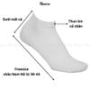 Combo 10 đôi tất cổ thấp nam nữ trơn GOMTAT, chất liệu cotton êm chân, hút ẩm thoáng khí khử mùi - GOM-KLB-TRONNGAN-CB10