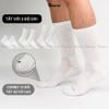 Combo 10 đôi vớ trắng GOMTAT nam nữ cổ cao, chất liệu cotton mềm mại, có lót xù êm chân - STA-5009-CB10