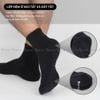 Combo 5 đôi vớ cổ ngắn nam nữ GOMTAT, chất liệu cotton hút ẩm khử mùi, có đệm xù êm chân - STA-5009-NGAN-CB5