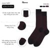 Tất đi giày tây nam công sở chất liệu cotton cao cấp, hút ẩm thoáng khí, khử mùi êm chân - IHE-2202-1DOI