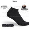 Combo 5 đôi tất nam nữ cổ ngắn GOMTAT basic, vớ cổ ngắn chất cotton dày dặn thoáng khí, không xù lông - LD-S01-TRON-CB5
