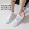 Combo 10 đôi tất cổ thấp nam nữ trơn GOMTAT, chất liệu cotton êm chân, hút ẩm thoáng khí khử mùi - GOM-KLB-TRONNGAN-CB10