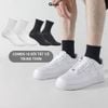 Combo 10 đôi tất vớ nam nữ cổ trung trơn màu GOMTAT chất liệu cotton cao cấp, thiết kế thoáng khí -GOM-KLB-TRONLUNG-CB10
