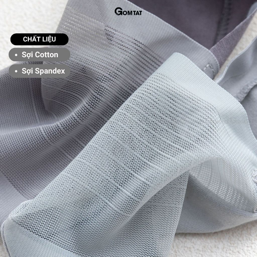 Set 5 đôi tất vớ tàng hình nam chống tuột gót GOMTAT, tất lười nam có mặt lưới thoáng khí - VLN-INVISIBLE-CB5