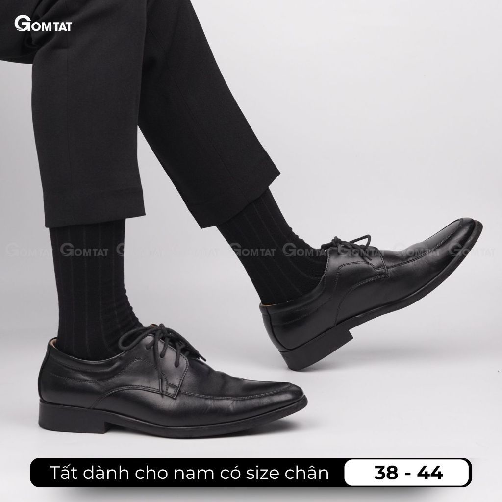 Tất nam đi giày tây GOMTAT cao cấp, vớ nam công sở chất liệu sợi Modal gỗ sồi cao cấp kháng khuẩn - MODAL-STA-5012-1DOI