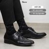 Hộp 5 đôi tất giày tây nam cổ cao GOMTAT hoạ tiết sọc chéo, chất liệu cotton cao cấp thoáng mát  - GOM-TAYCHEO-CB5
