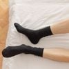 Hộp 5 đôi tất nam cổ cao màu đen GOMTAT, vớ đen cao cổ basic cotton thoáng khí - TAY-FIVE-2008-CB5