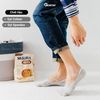 Tất Lười Nam Có Đệm Cao Su Chống Trượt Gót Chân, Tất Nam Mang Giày Lười Vải Cotton Mềm Mại Thoáng Mát Menswear - TAT-LUOI-02-1DOI