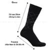 Hộp 7 đôi tất giày tây nam cổ cao tone màu đen GOMTAT mẫu MIX10, sợi cotton cao cấp thoáng khí - GOM-MIX10-CB7