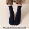 Combo 5 đôi tất nam cổ trung trơn màu GOMTAT mẫu gân chìm, chất liệu cotton thoáng khí, êm chân - FIVE-TAY10-LUNG-CB5