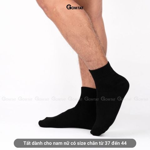  Combo 10 đôi tất cổ cao trơn màu nam nữ GOMTAT, vớ nam nữ cao cổ hút ẩm thoáng khí, khử mùi chân - GOMSOCKS-CAO-CB10 