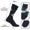 Hộp 10 đôi tất cổ cao công sở nam GOMTAT màu xám và xanh, chất liệu cotton, khử mùi thoáng khí - GOM-MIX18-CB10