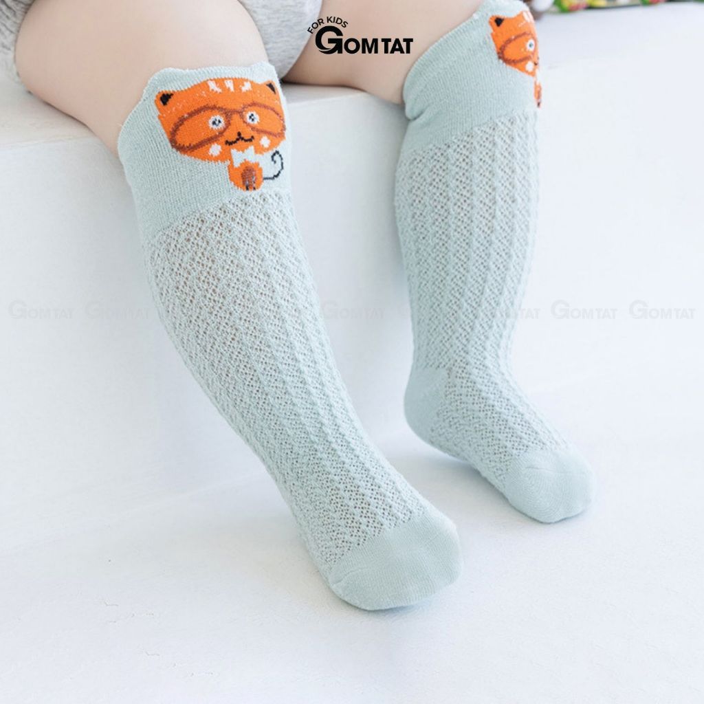Combo 6 đôi tất trẻ em lưới thoáng khí chống muỗi GOMTAT vớ trẻ em mềm mịn, mát mẻ - YIQ-W007-CB6