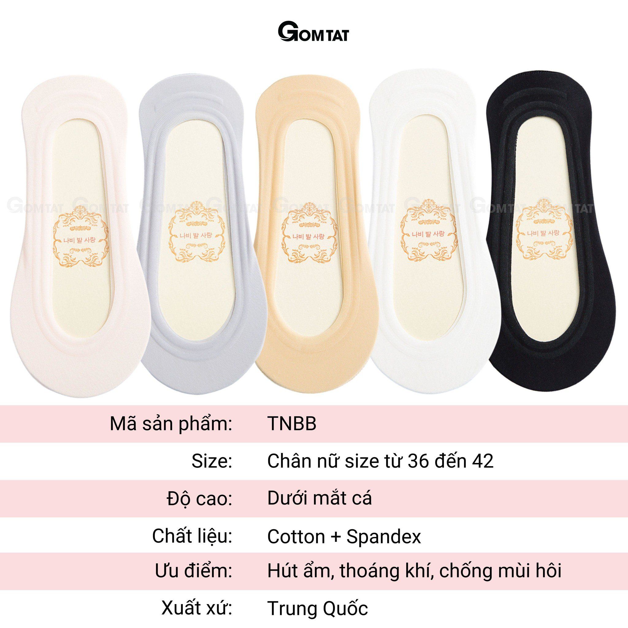 Tất nữ búp bê, vớ nữ mang giày lười, tất lười nữ, vớ lười nữ đi giày cao gót Xám, giày búp bê giấu vớ, có đệm cao su chống trượt, Voi, Đen - TNBB