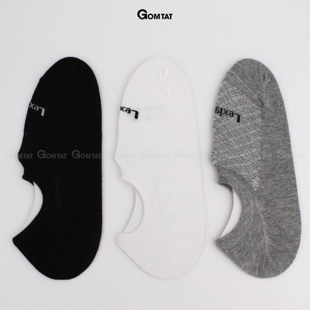 Combo 5 đôi tất nam đi giày lười GOMTAT, chất liệu cotton dày dặn thoáng khí, cực êm chân - LUXIS-S08-CB5