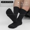 Combo 10 đôi vớ nam nữ màu đen GOMTAT, chất liệu cotton cao cấp, thoáng mát, có lớp xù êm chân - STA-5009-CB10