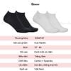 Combo 10 đôi tất cổ thấp nam nữ trơn GOMTAT, chất liệu cotton êm chân, hút ẩm thoáng khí khử mùi - GOM-KLB-TRONNGAN-CB10