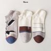 Set 3 đôi tất nam cổ thấp GOMTAT, chất liệu cotton cao cấp, hút ẩm, khử mùi thoáng khí  -CHEMMY-PO-3032-CB3