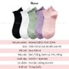 Combo 10 đôi tất cổ ngắn nữ GOMTAT cổ bèo, chất liệu cotton hút ẩm thoáng khí khử mùi -NGANCOBEO-FIVE-2004-CB10