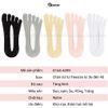 Set 5 đôi tất chân xỏ ngón GOMTAT, chất liệu sợi nylon mềm mịn, hút ẩm thoáng khí, khử mùi êm chân - D16-A095-CB5