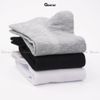 Combo 5 đôi tất nam nữ cổ ngắn GOMTAT basic, vớ cổ ngắn chất cotton dày dặn thoáng khí, không xù lông - LD-S01-TRON-CB5